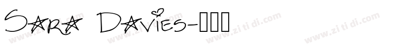 Sara Davies字体转换